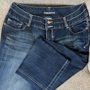 Maurice’s wide legged cropped jeans